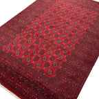 288 x 190 cm Hand-Knotted Afghan Akche Bokhara Rug