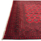 288 x 190 cm Hand-Knotted Afghan Akche Bokhara Rug