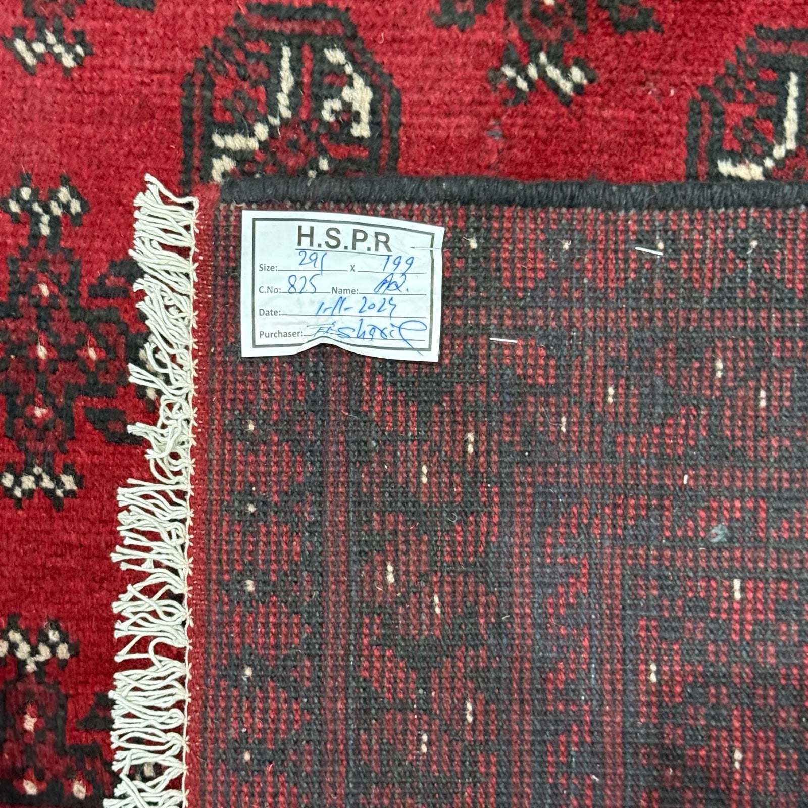 291 x 199 cm Hand-Knotted Afghan Akche Bokhara Rug