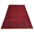 280 x 192 cm Hand-Knotted Afghan Akche Bokhara Rug