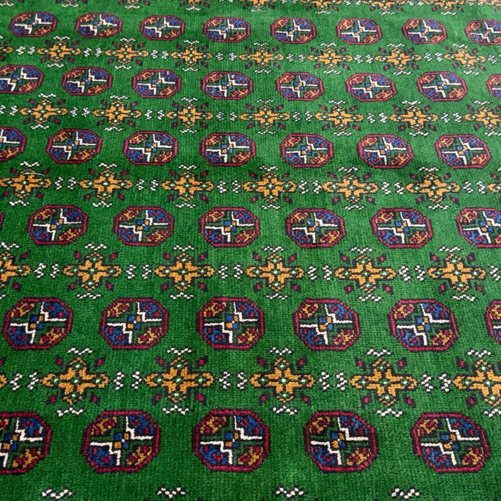 294 x 204 cm Hand-Knotted Afghan Akche Bokhara Geometric Rug