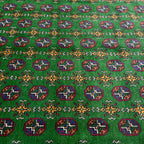 294 x 204 cm Hand-Knotted Afghan Akche Bokhara Geometric Rug
