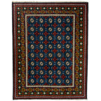 197 x 151 cm Hand-Knotted Color Afghan Akche