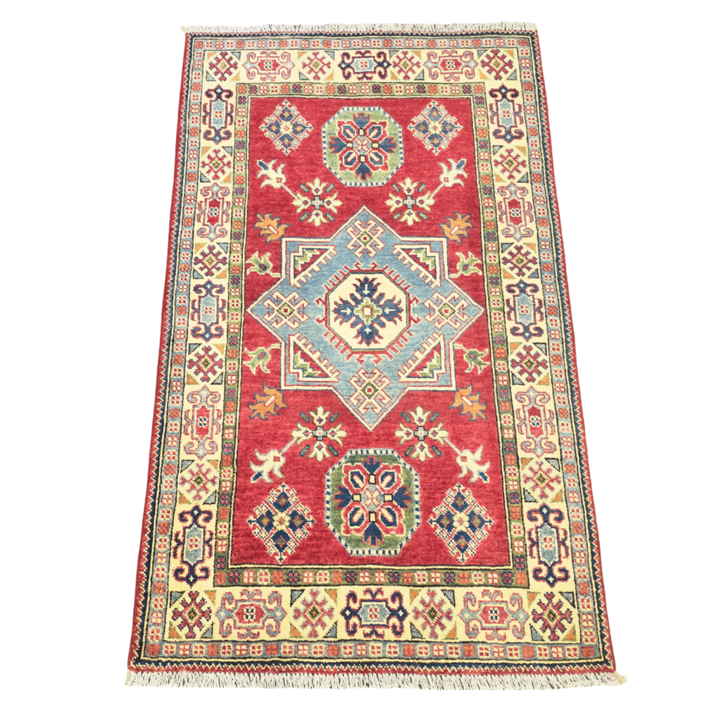 165 x 98 cm Hand Knotted Afghan Kazak Rug