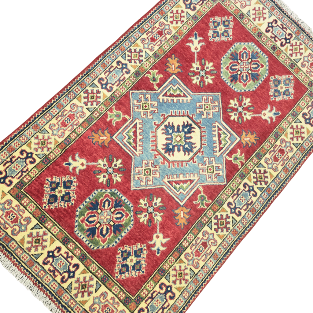 165 x 98 cm Hand Knotted Afghan Kazak Rug