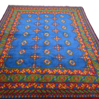 205 x 153 cm Hand-Woven Color Afghan Akche Wool Rug