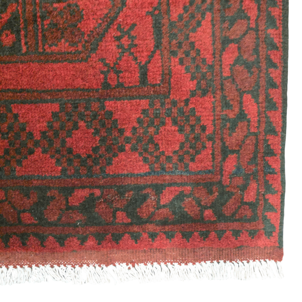 285 x 73 cm Red Afghan Akche Runner Rug