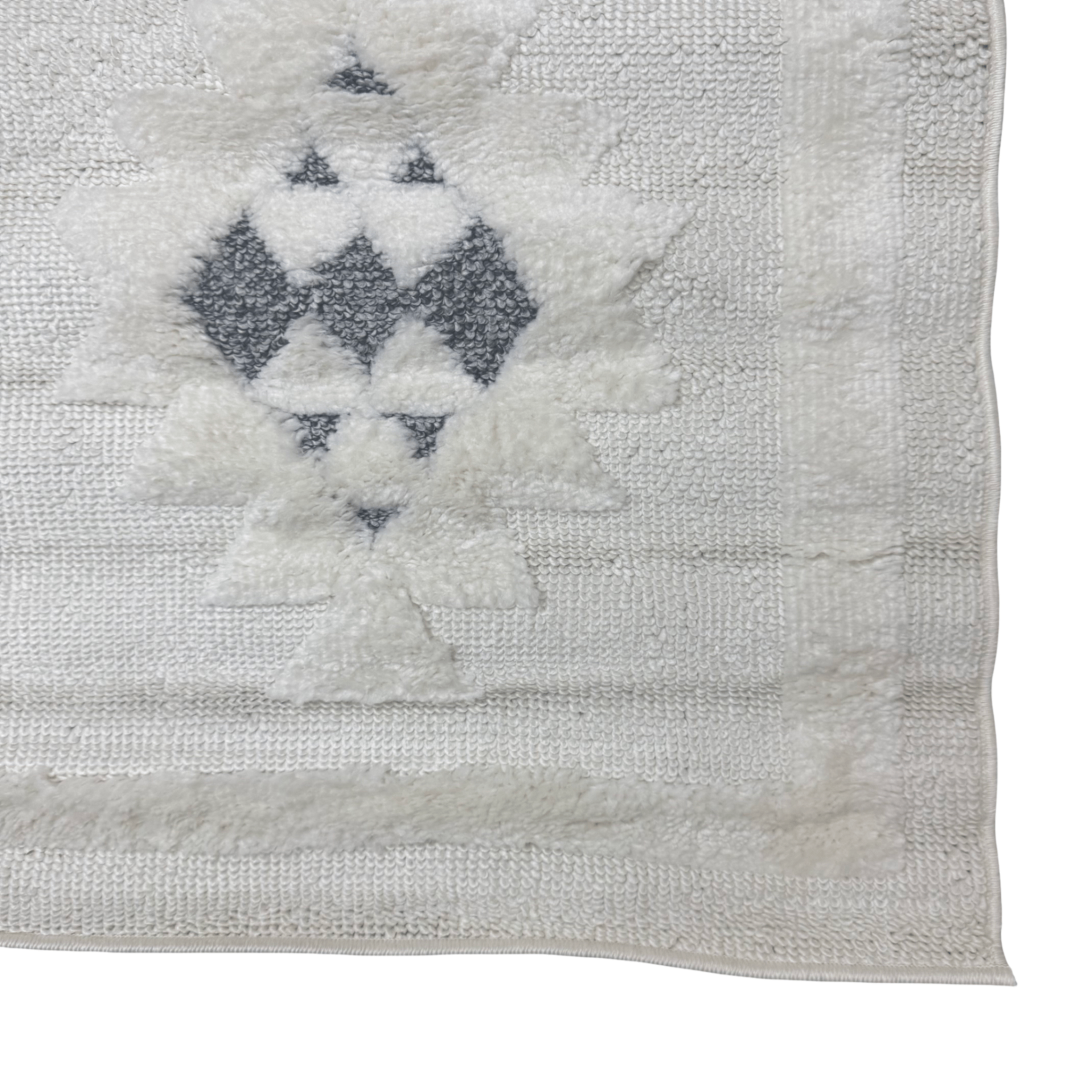 Modern grey Turkish rug detail
