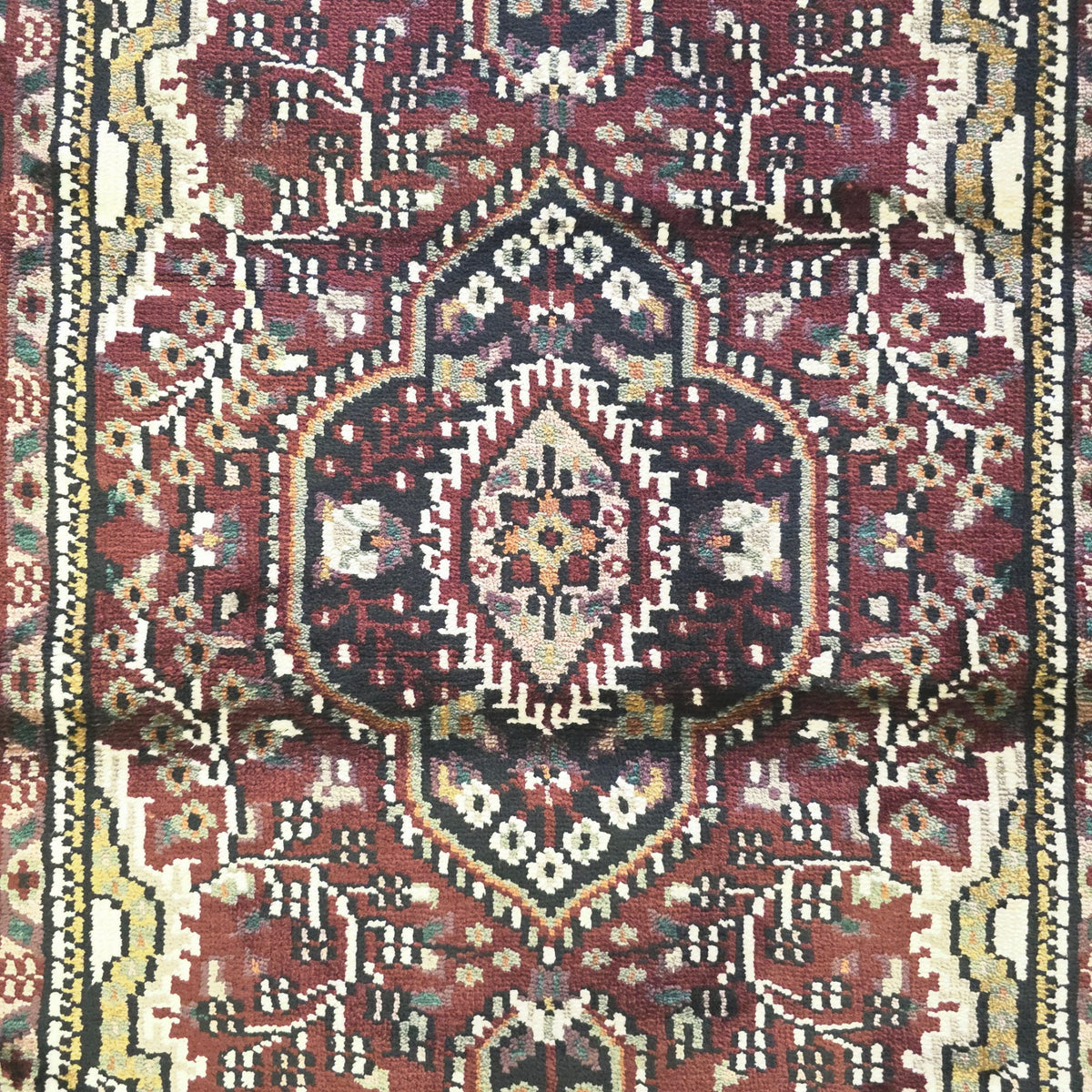 124 x 76 cm Hand Knotted Indian Silk Jaipur Oriental Rug