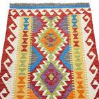 125 x 84 cm Hand Woven Afghan Kilim Rug