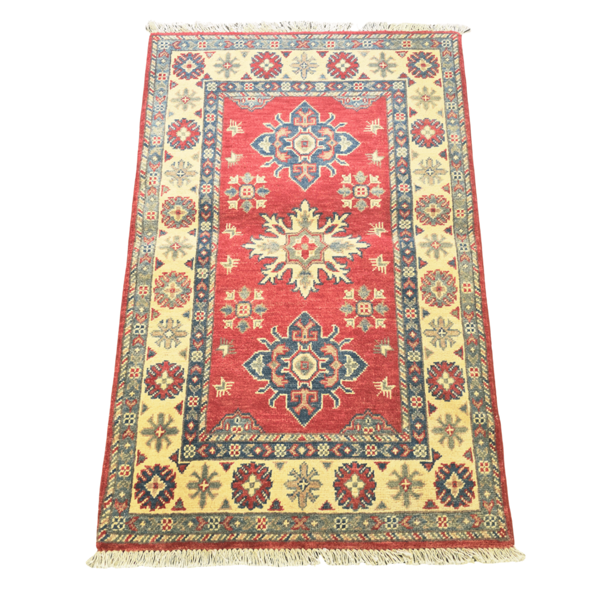 127 x 82 cm Hand Knotted Afghan Kazak Rug