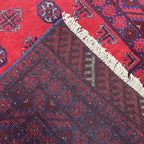195 x 105 cm Hand-Knotted Afghan Bokhara Akche Rug