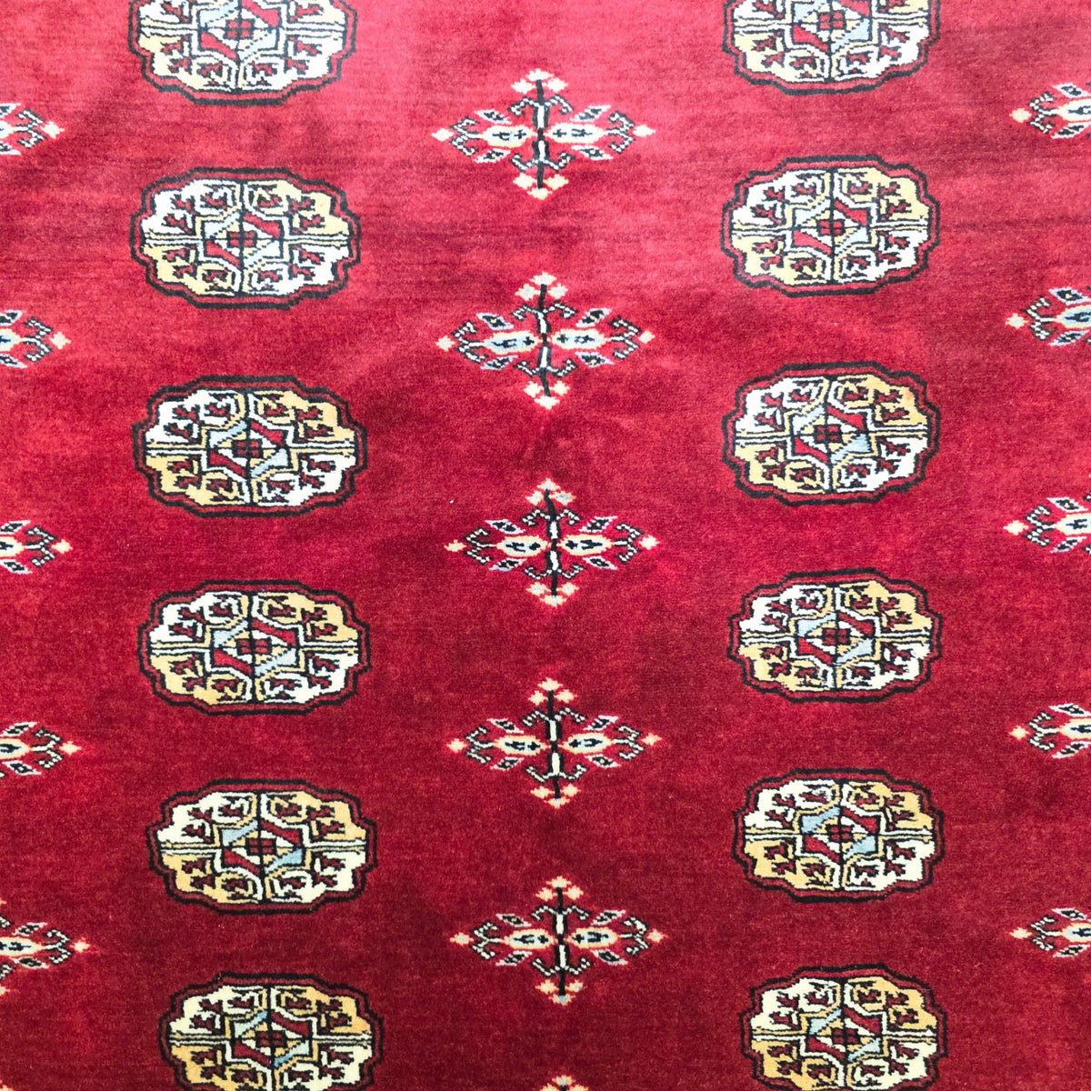 202 x 140 cm Hand Knotted Red Karachi Bokhara – Wool Rug