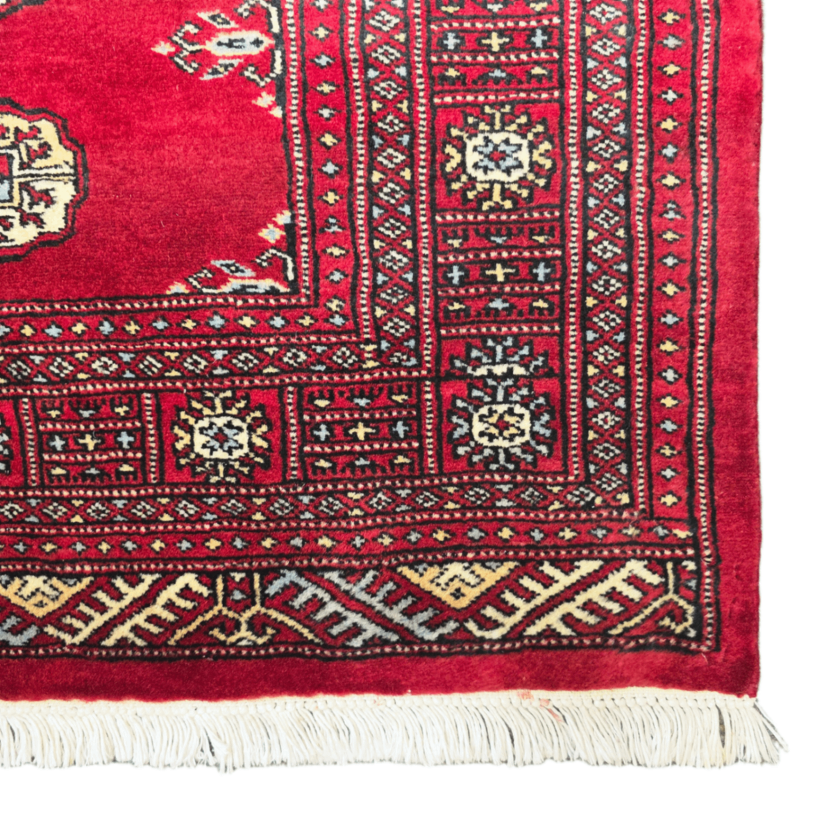 202 x 140 cm Hand Knotted Red Karachi Bokhara – Wool Rug