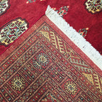 202 x 140 cm Hand Knotted Red Karachi Bokhara – Wool Rug