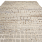 230 x 160 cm Modern Beige Machine Made Rug