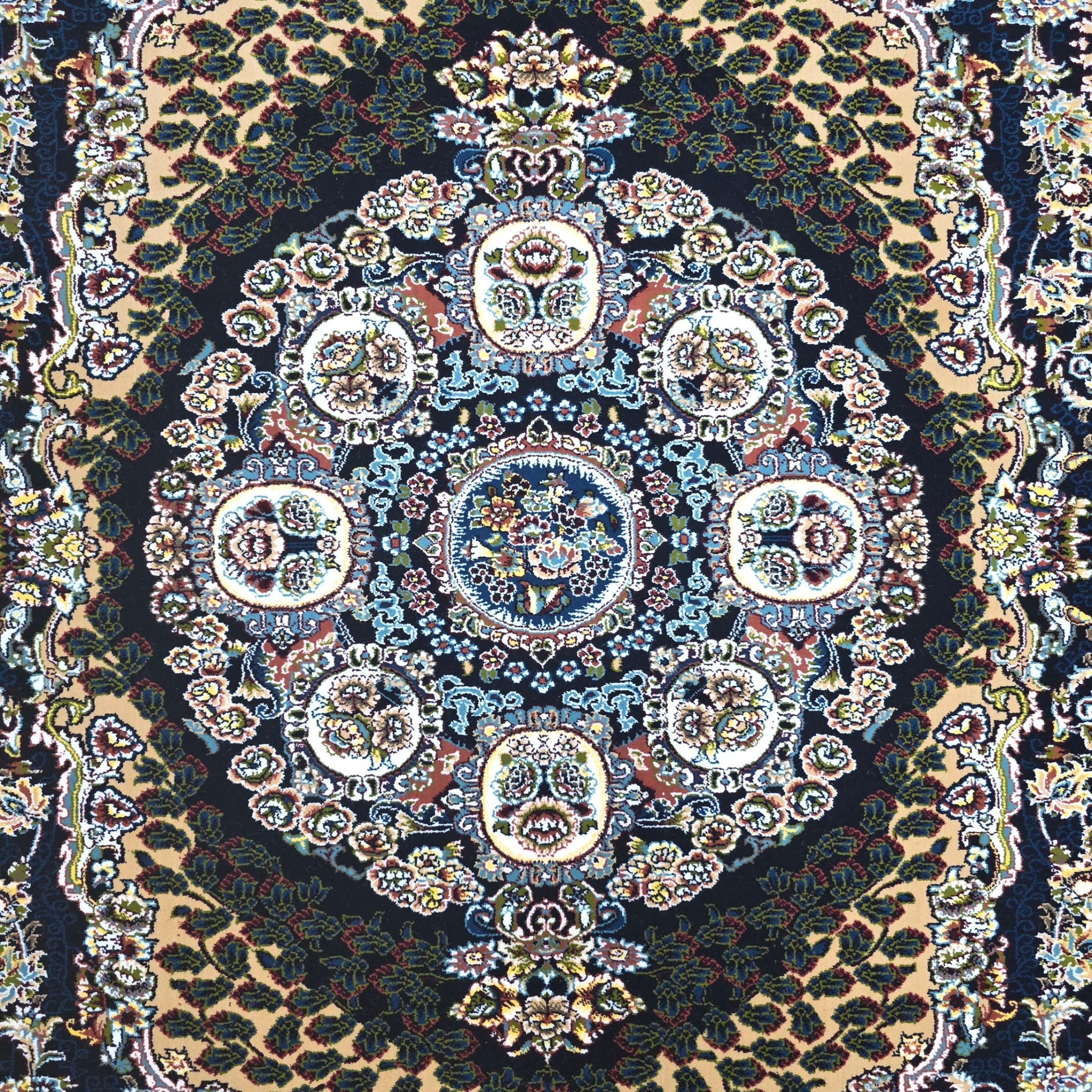 230 x 160 cm Persian Qum Gonbad Dome Machine-Made Rug
