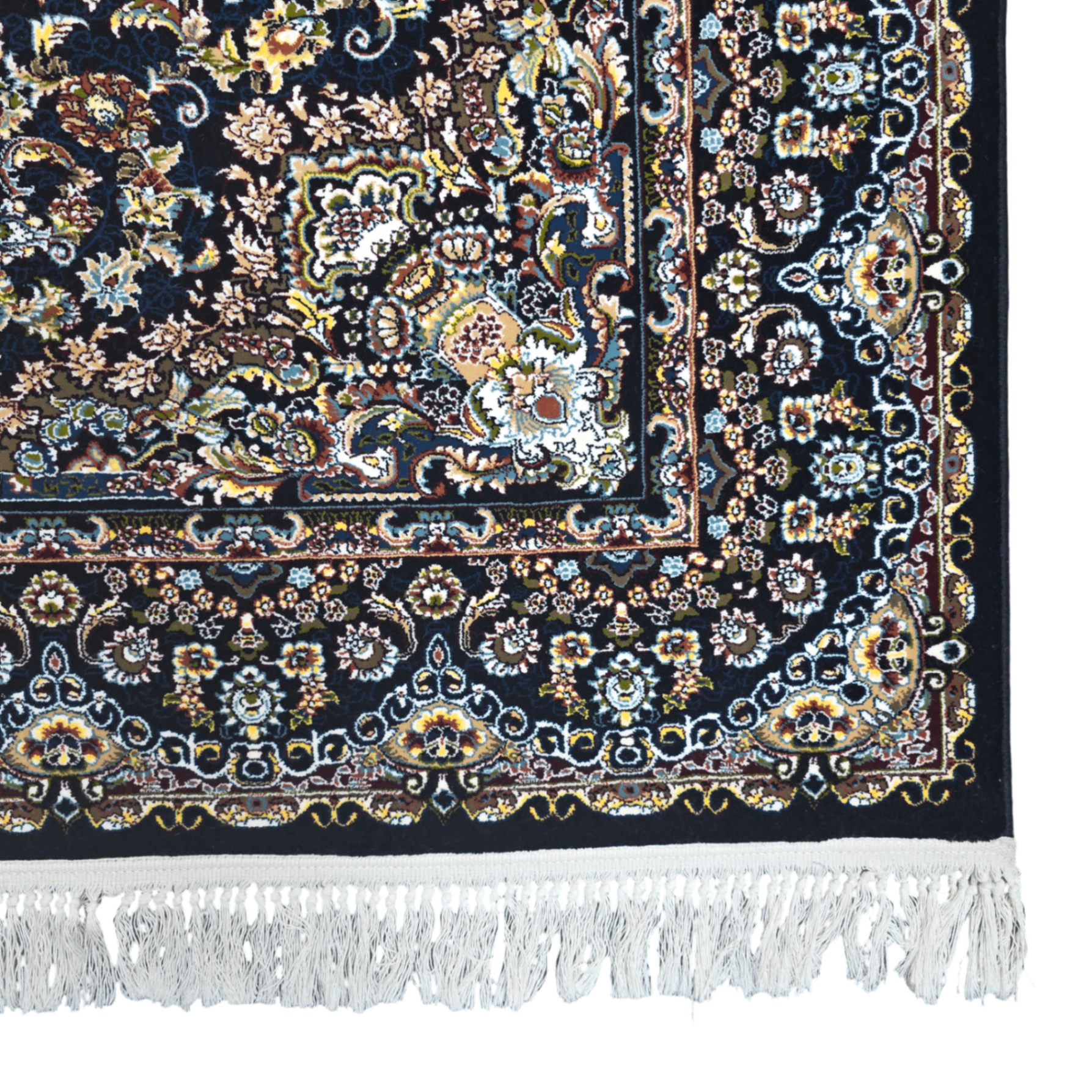 230 x 160 cm Persian Qum Silk Gonbad Dome Machine-Made Rug