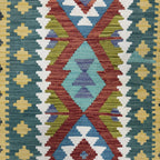 248 x 80 cm Hand-Woven Afghan Kilim Runner
