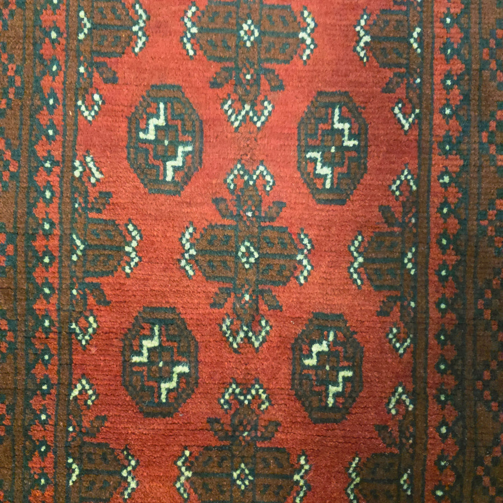 281 x 74 cm Red Afghan Bokhara Runner Rug