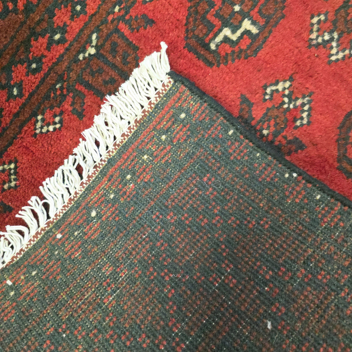 281 x 74 cm Red Afghan Bokhara Runner Rug
