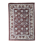 290 x 200 cm Afshan Design Machine Made Rug in Maroon & Grey