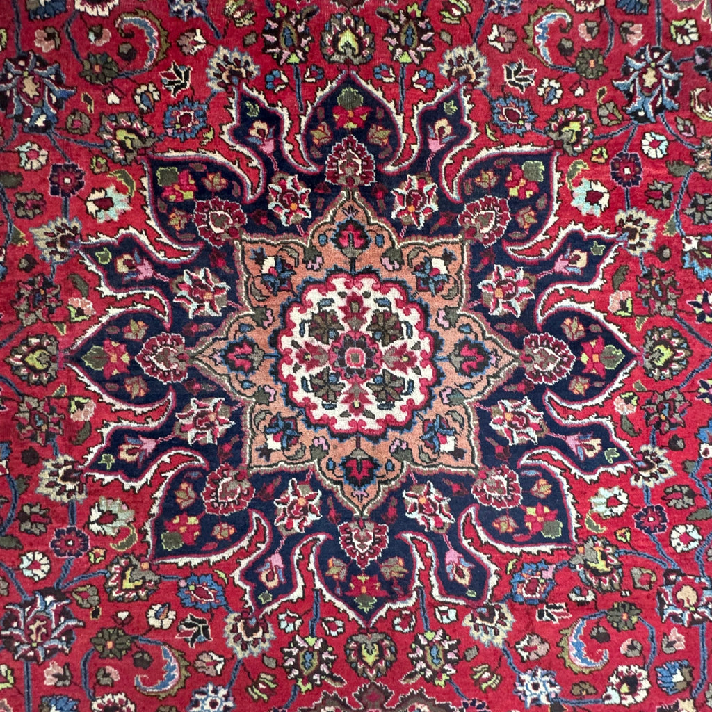 383 x 310 cm Hand-Woven Persian Mashad Rug