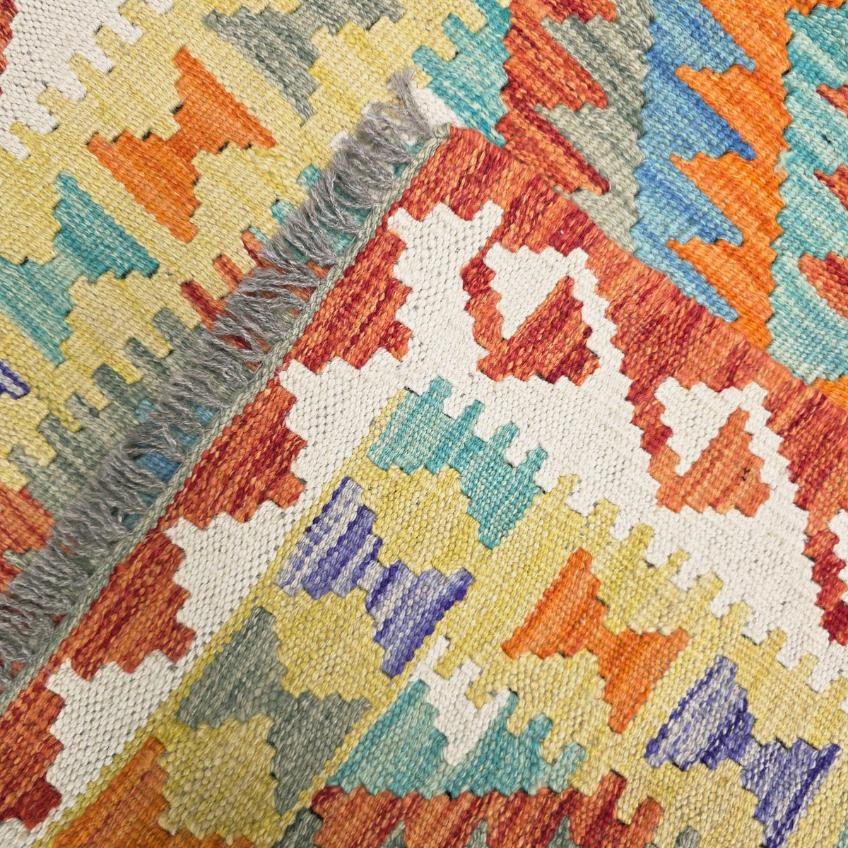 125 x 84 cm Hand Woven Afghan Kilim Rug