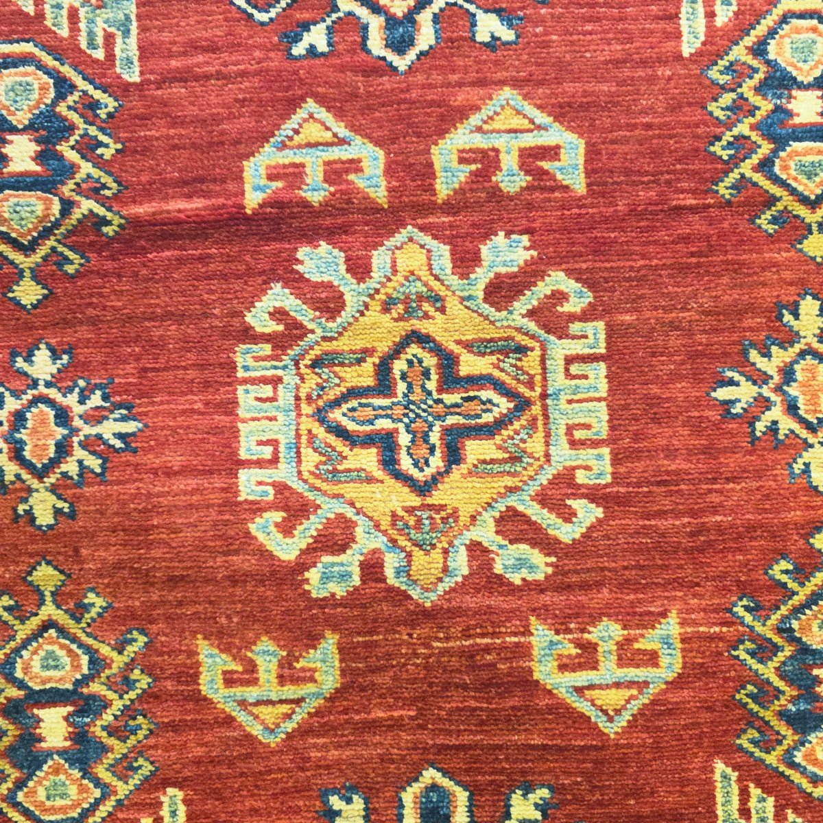 127 x 93 cm Hand Knotted Afghan Kazak Rug