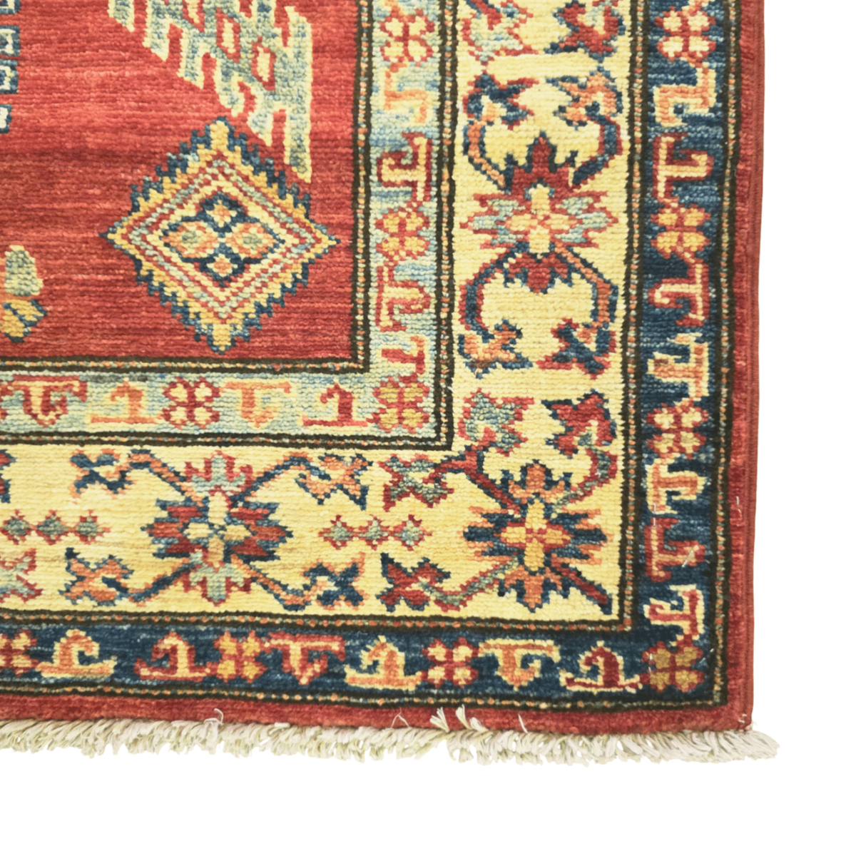127 x 93 cm Hand Knotted Afghan Kazak Rug