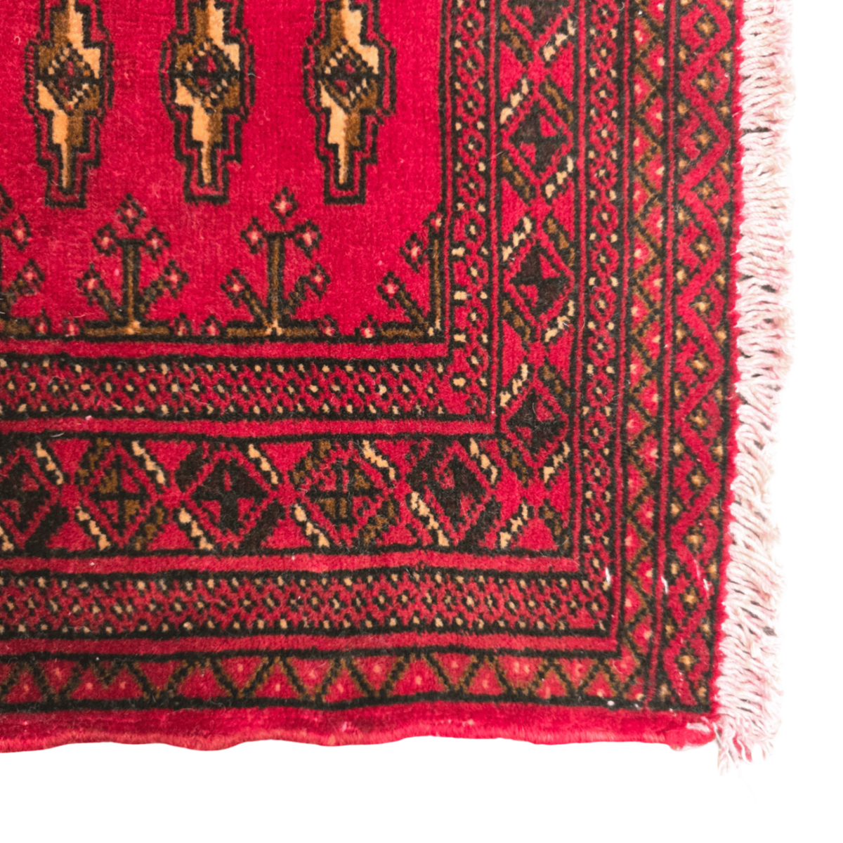 140 x 63 cm Hand-Knotted Persian Turkmen Rug