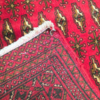 140 x 63 cm Hand-Knotted Persian Turkmen Rug