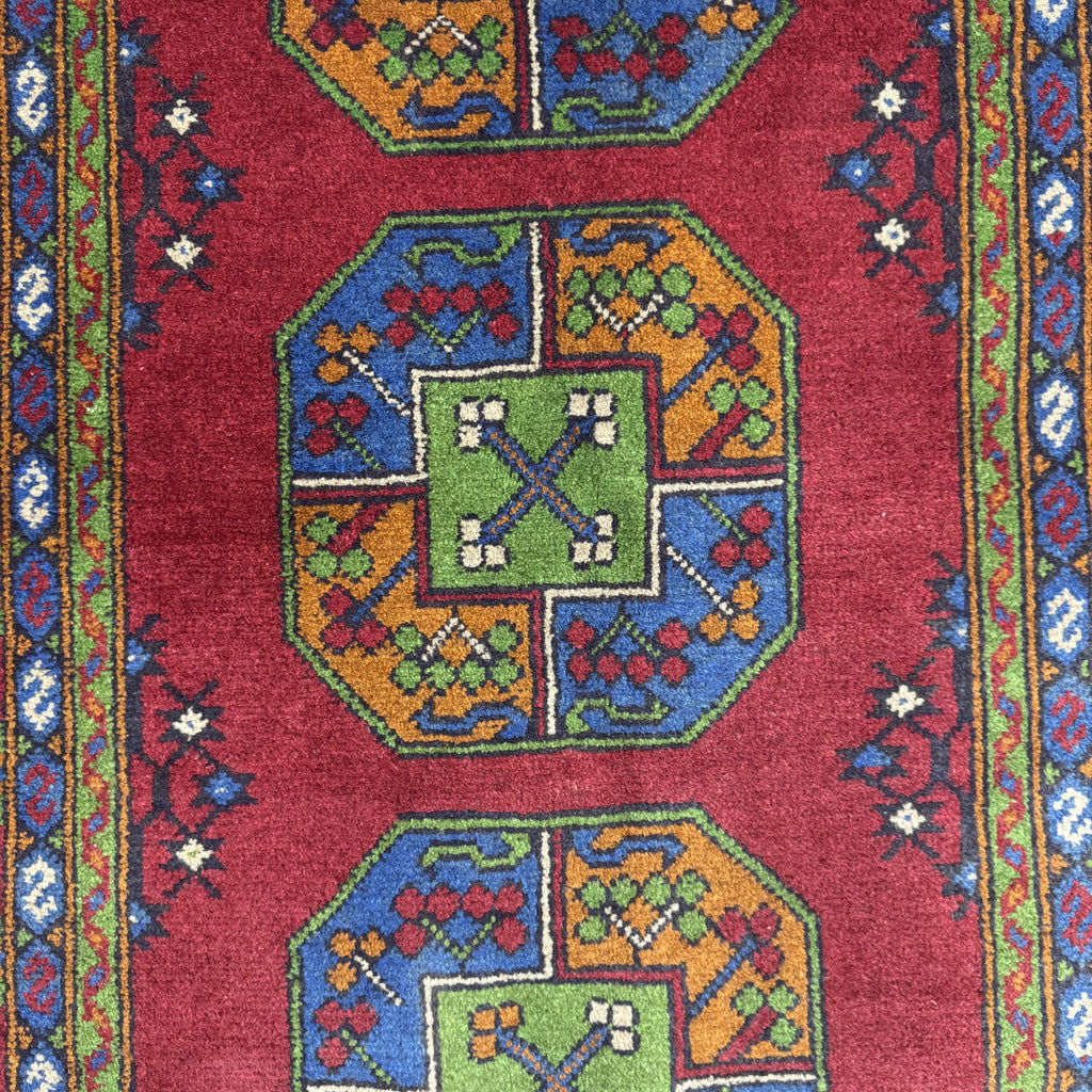 180 x 115 cm Hand-Woven Afghan Akche Rug
