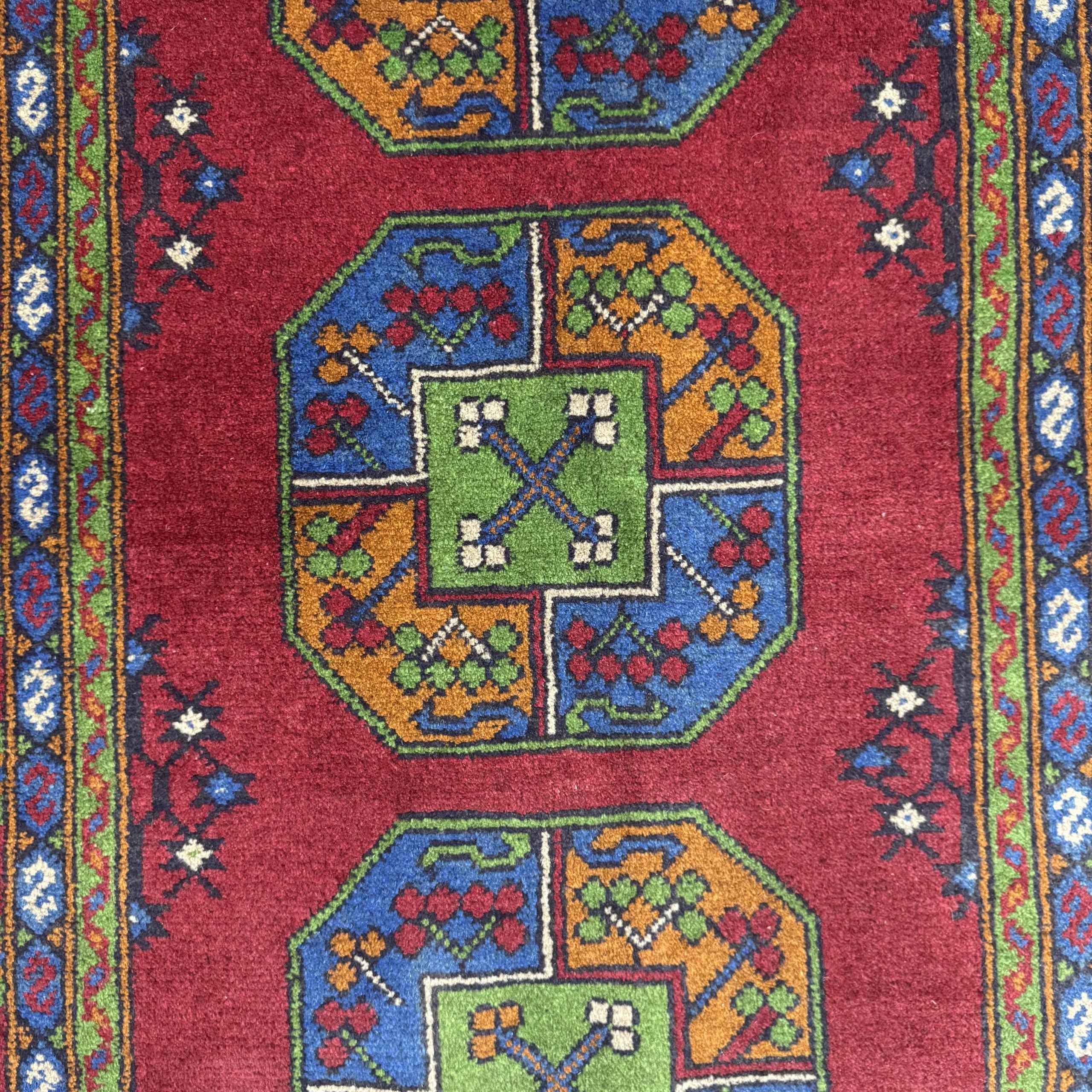 180 x 115 cm Hand-Woven Afghan Akche Rug