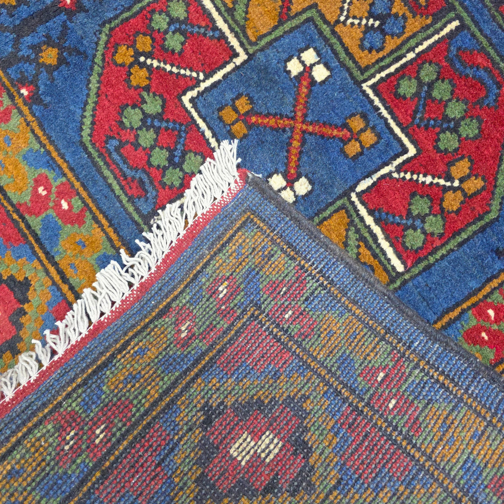 201 x 152 cm Hand-Woven Color Afghan Akche Wool Rug
