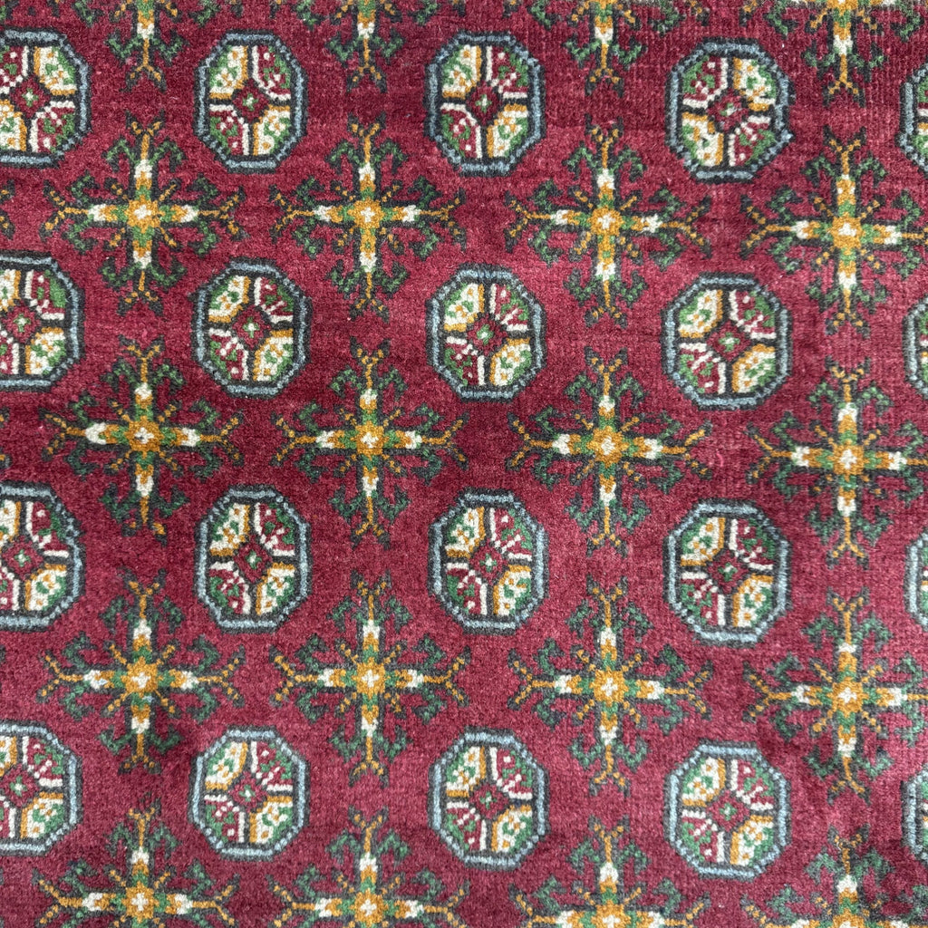 216 x 147 cm Hand-Knotted Afghan Akche Bokhara Rug