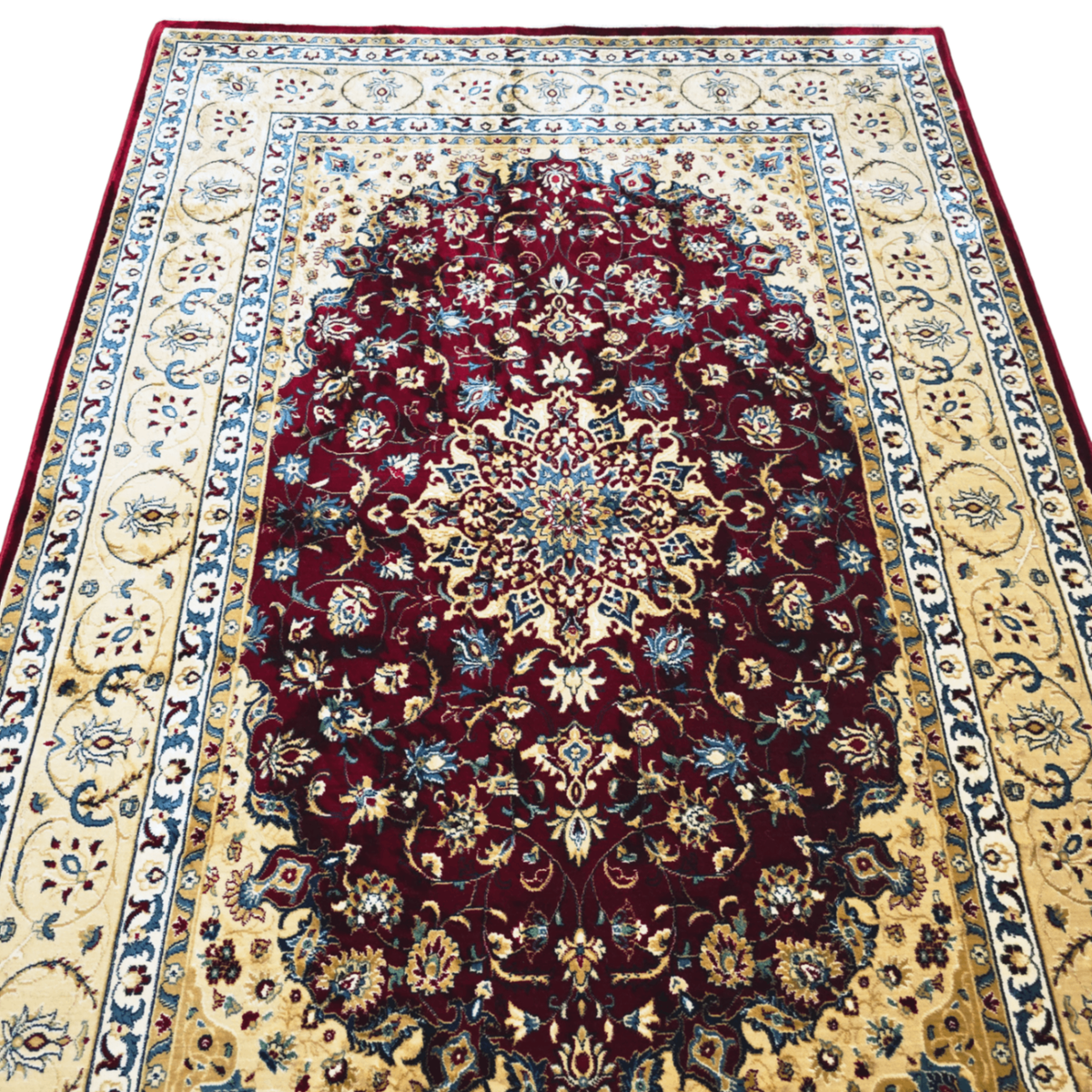 230 x 160 cm Persian Floral Red Design Machine Made Rug