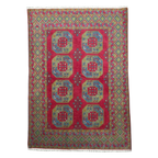 237 x 168 cm Hand Woven Color Afghan Akche