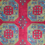 237 x 168 cm Hand Woven Color Afghan Akche