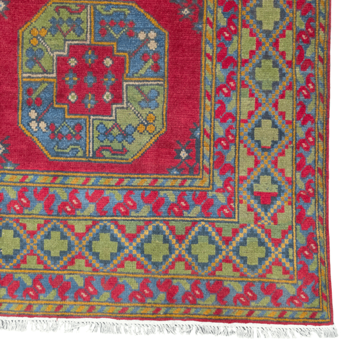 237 x 168 cm Hand Woven Color Afghan Akche