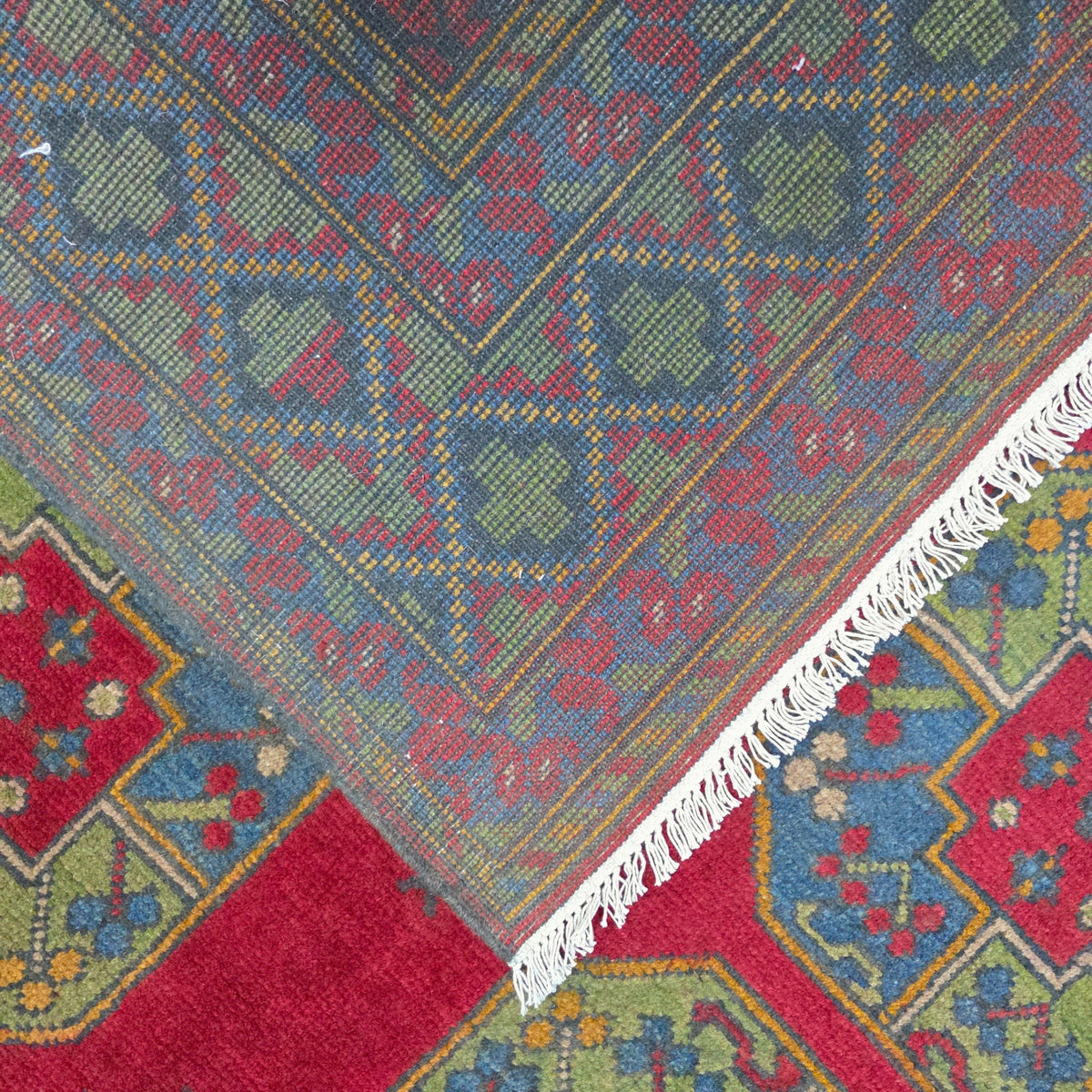 237 x 168 cm Hand Woven Color Afghan Akche