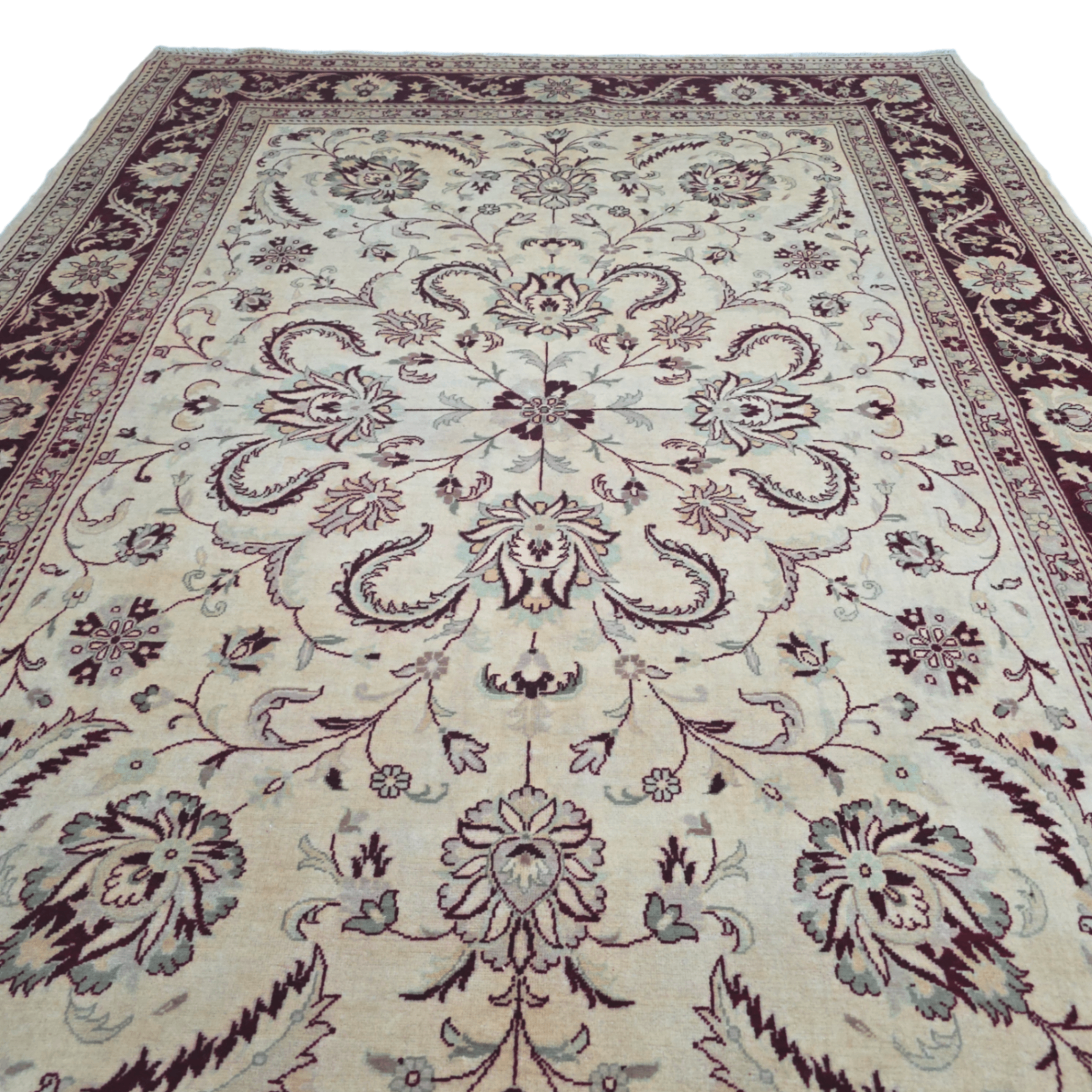 245 x 172 cm Hand-Knotted Soft Tone Afghan Chobi Wool Rug