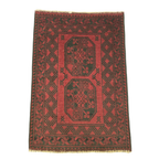 120 x 75 cm Hand-Woven Red Afghan Akche