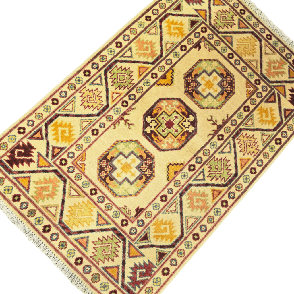 128 x 82 cm Afghan Chobi Hand-Knotted Wool Rug