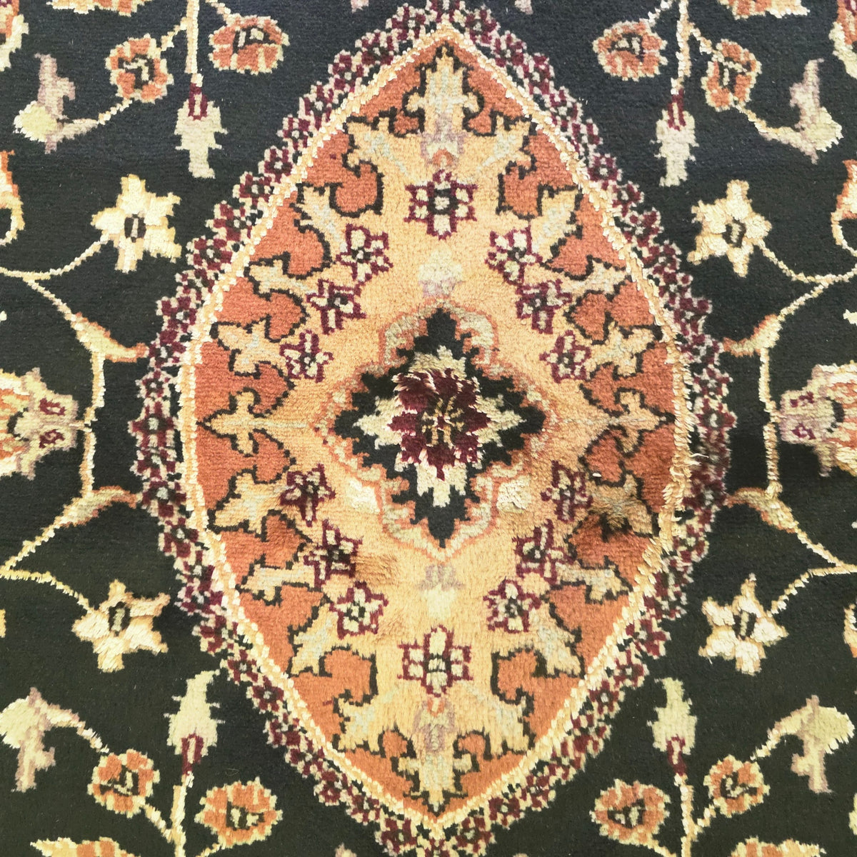 157 x 91 cm Hand Knotted Indian Silk Jaipur Oriental Rug