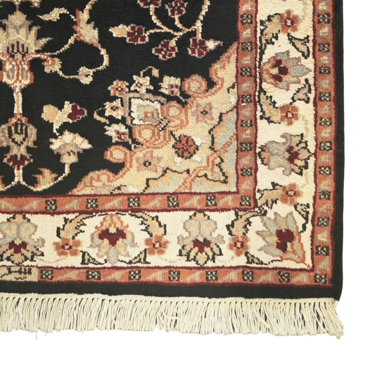 157 x 91 cm Hand Knotted Indian Silk Jaipur Oriental Rug