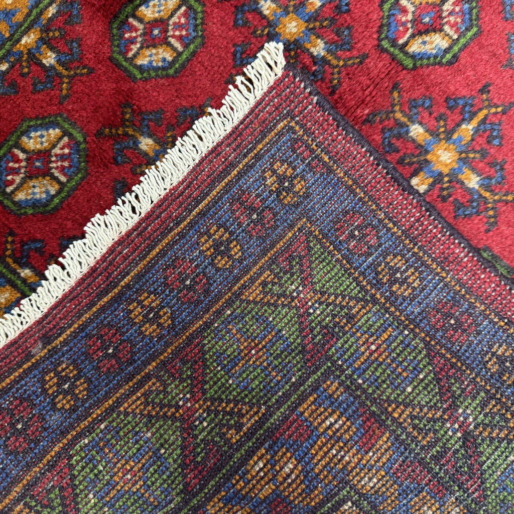 198 x 100 cm Hand-Woven Afghan Akche Rug
