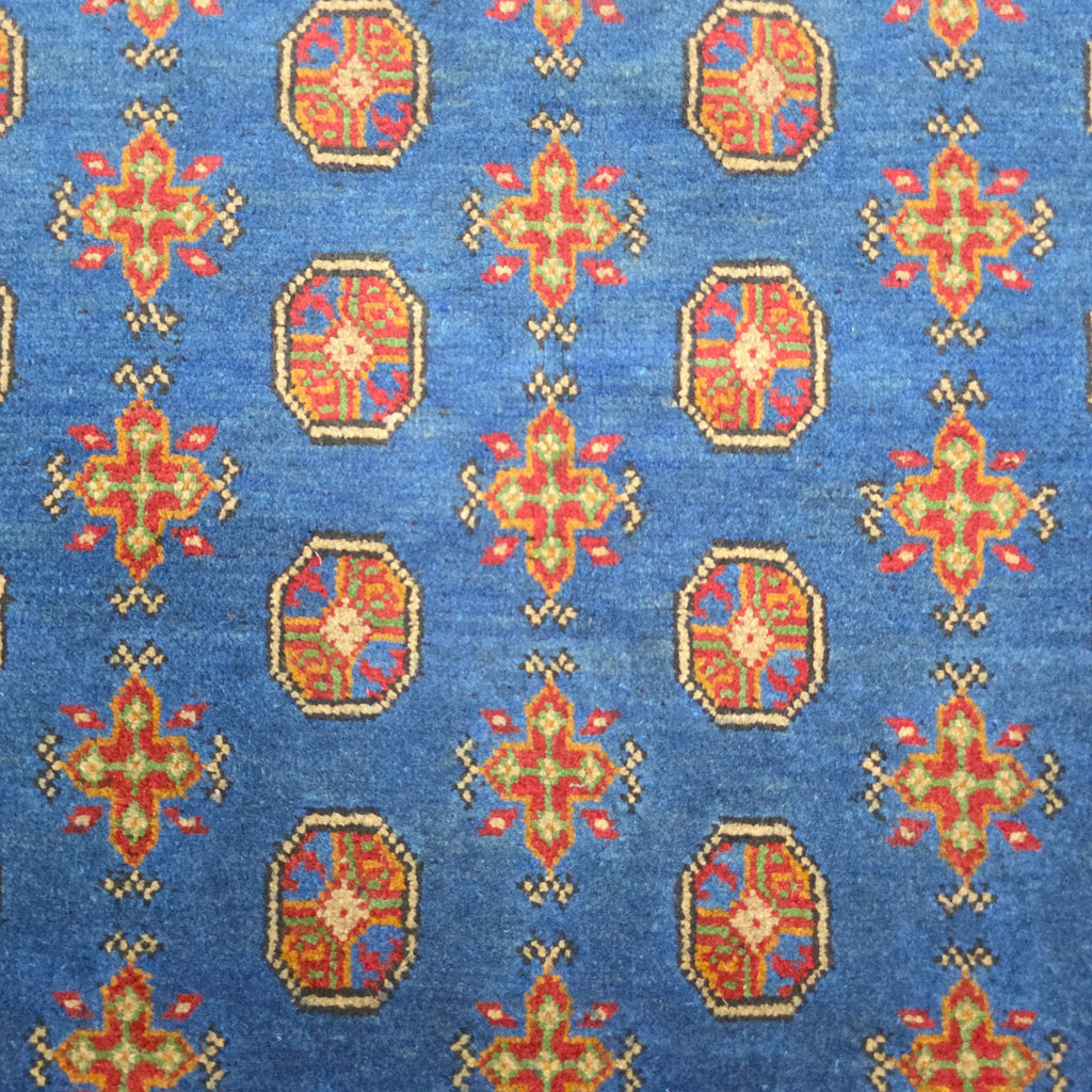 200 x 147 cm Hand-Woven Color Afghan Akche Wool Rug