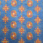 200 x 147 cm Hand-Woven Color Afghan Akche Wool Rug