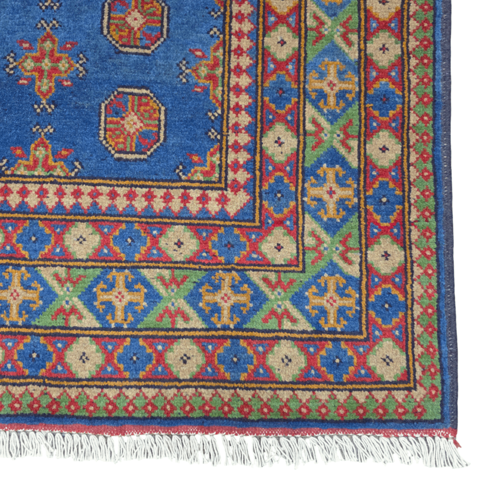 200 x 147 cm Hand-Woven Color Afghan Akche Wool Rug